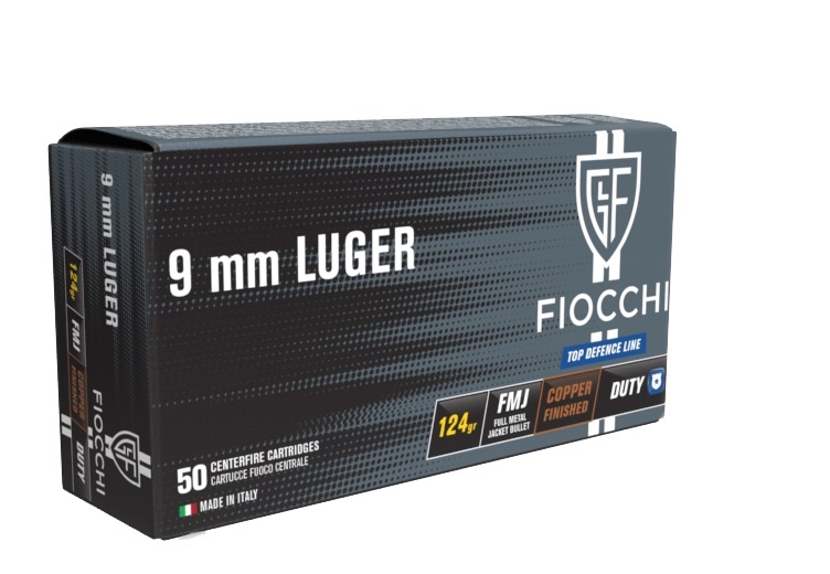 Balas Fiocchi Top Defense 9 mm 124 Grains Armería Mangiola